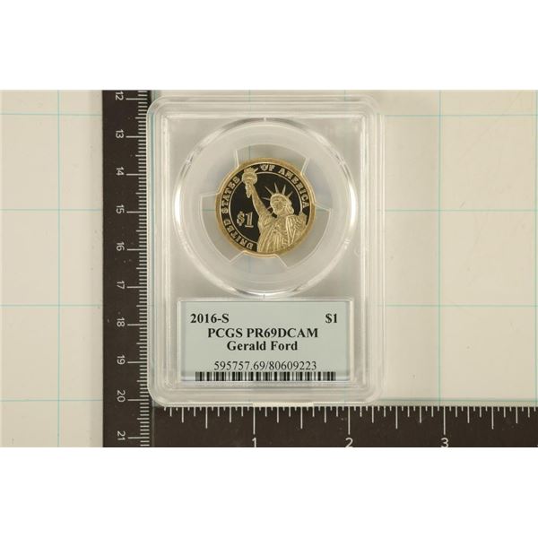2016-S US PRESIDENTIAL DOLLAR PCGS PR69 DCAM