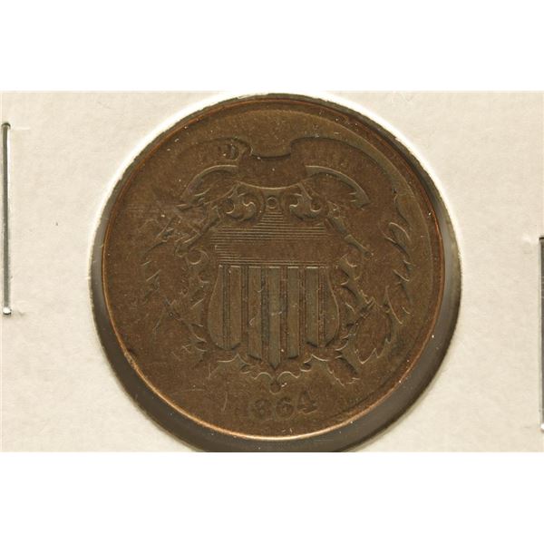 1864 US TWO CENT PIECE