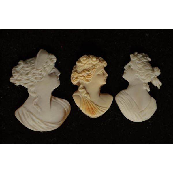 3-MODERN INTAGLIOS: 1" - 1 1/4" IN SIZE