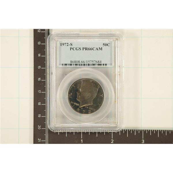 1972-S KENNEDY HALF DOLLAR PCGS PR66CAM