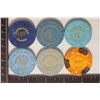 Image 2 : 6-$1 PLASTIC CASINO CHIPS