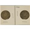 1939 & 1940 GREAT BRITAIN SILVER 1 SHILLINGS