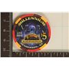 $5 RAILROAD PASS CASINO CHIP MILLENNIUM 2000
