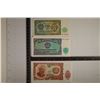Image 1 : 3 CRISP UNC 1951 BULGARIA BILLS, 3, 5 & 10 LEVA