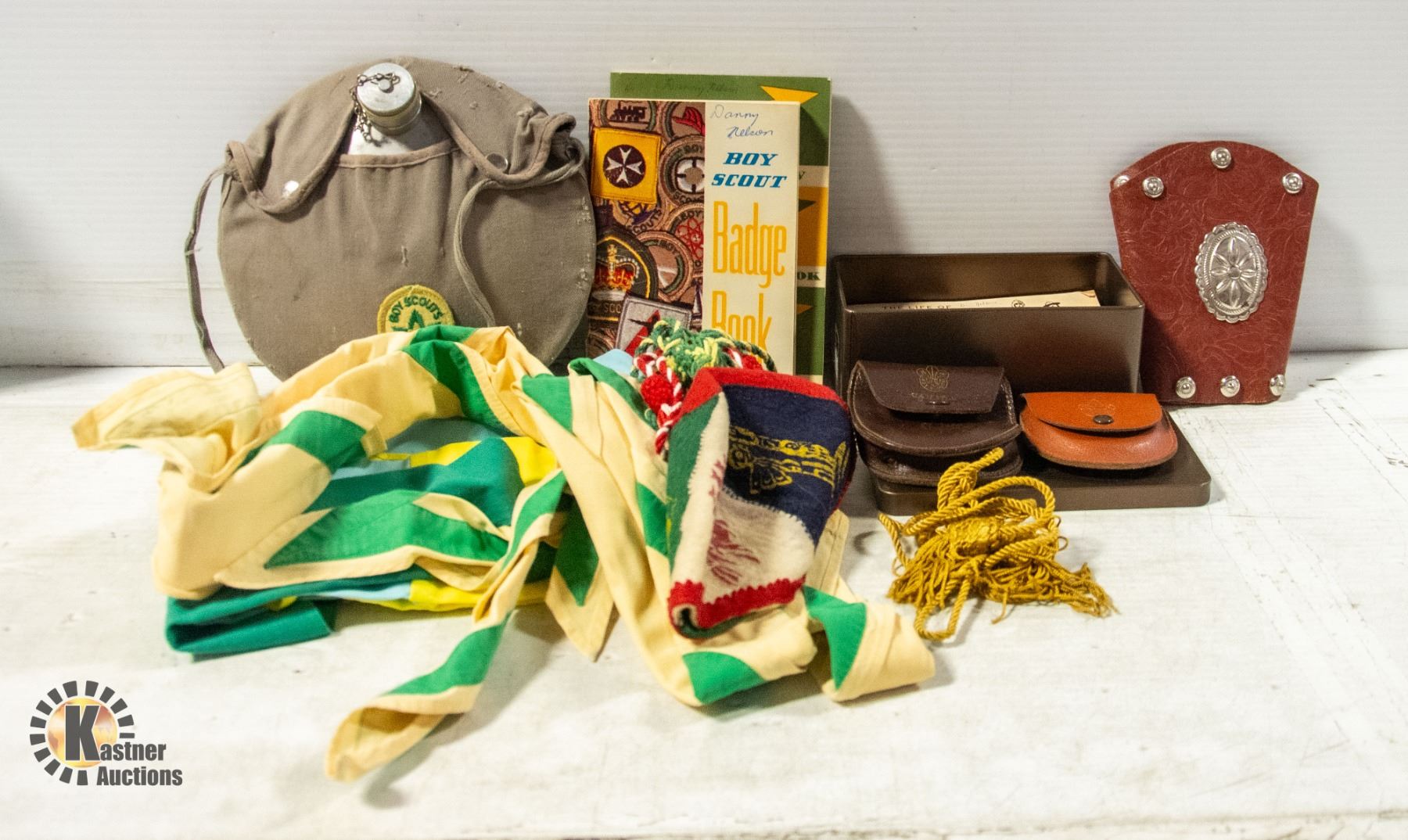 VINTAGE BOY SCOUT ITEMS- BOX LOT ASSORTED