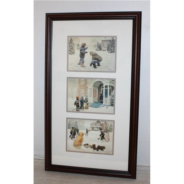 CANADIAN ARTIST MARY G SMITH FRAMED 3 PRINTS