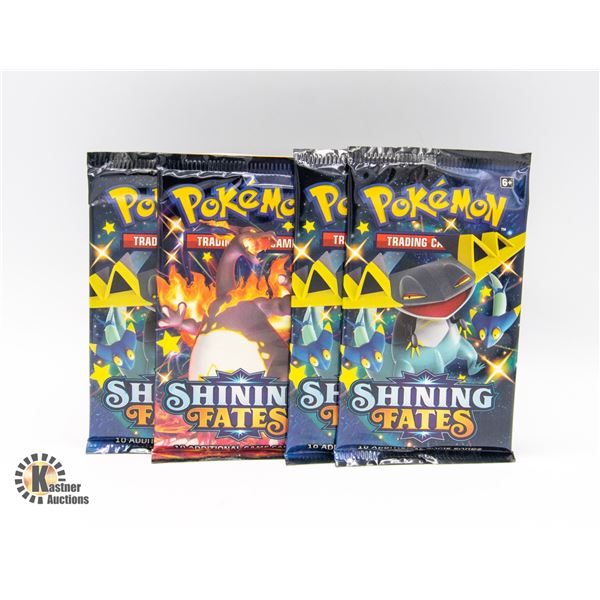 FOUR POKEMON SHINING FATES BOOSTER PACKS