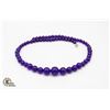 Image 1 : #199-NATURAL PURPLE JADE NECKLACE