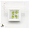 Image 1 : #158-GREEN PERIDOT GEMSTONE 3.55 CT