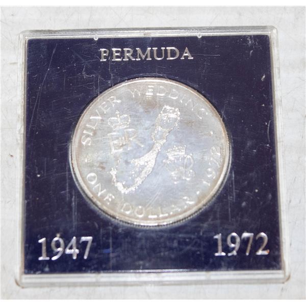 1972 SILVER BERMUDA $1 DOLLAR 29GCOIN