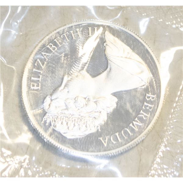 1972 SILVER BERMUDA $1 DOLLAR 29G PR COIN