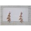 Image 1 : CUBIC ZIRCONIA GOLD PLATED EARRINGS, NEW