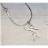 Image 1 : 17" SILVER NECKLACE WITH PENDANT