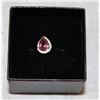 Image 1 : SILVER RED RUBY & CZ RING