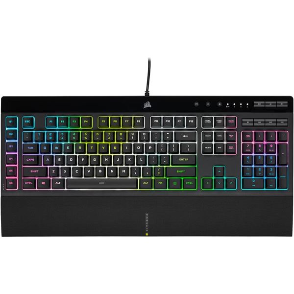 NEW UNPACKED CORSAIR K55 RGB PRO XT WIRED KEYBOARD