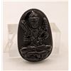 Image 1 : #02-NATURAL BLACK OBSIDIAN BUDDHA PENDANT