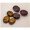 Image 1 : #135-RED RUBY/TIGER EYE GEMSTONE 77.75 CT
