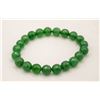 Image 1 : 201-GREEN EMERALDBEAD  BRACELET 10MM