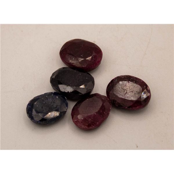 #126-BLUE SAPPHIRE/RED RUBY GEMSTONE 85.75 CT