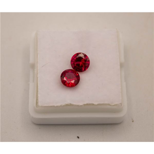 #217-HEATED RUBY 1.95 CT & GREEN EMERALD 6.95CT