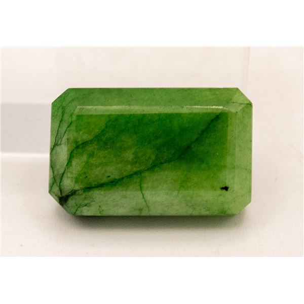 #63-GREEN EMERALD GEMSTONE 106.30 CT