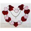 Image 1 : BOX WITH HANGING GLASS HEART MADE OF RED,