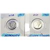 Image 1 : 17)  LOT OF 2 USA MERCURY SILVER DIMES, 1917 &