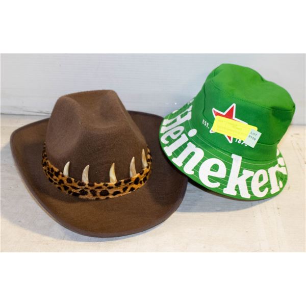 ESTATE HEINEKEN & FELT CHEETAH BAND HAT-ESTATE