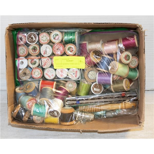 ESTATE SEWING THREADS, & SEWING