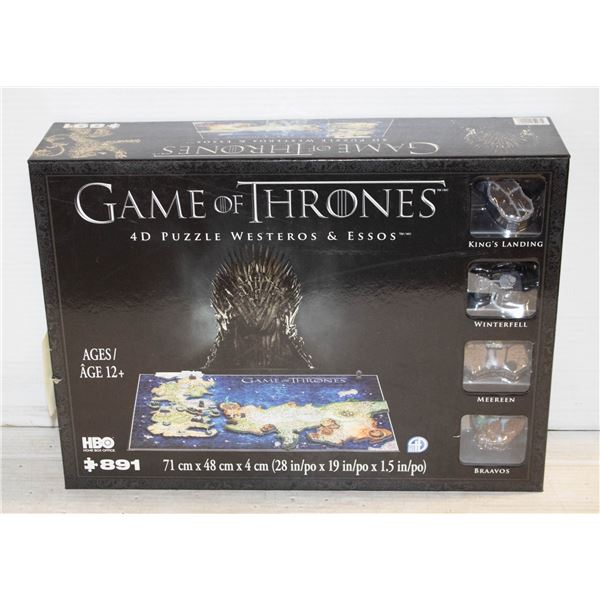 GAME OF THRONES 4D PUZZLE WITH FIGURES IN BOX