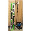 Image 1 : SOLOMON SIZE 8 SKIS HEAD SKIS & TREK SKI POLES