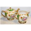 Image 1 : SADLER ENGLAND GREEN FLORAL TEAPOT & LRG PITCHER