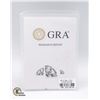 Image 3 : #734-GRA CERTIFIED 1.00 CARAT ROUND MOISSANITE VVS