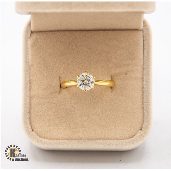 #733-GRA CERTIFIED 1.00 CARAT MOISSANITE