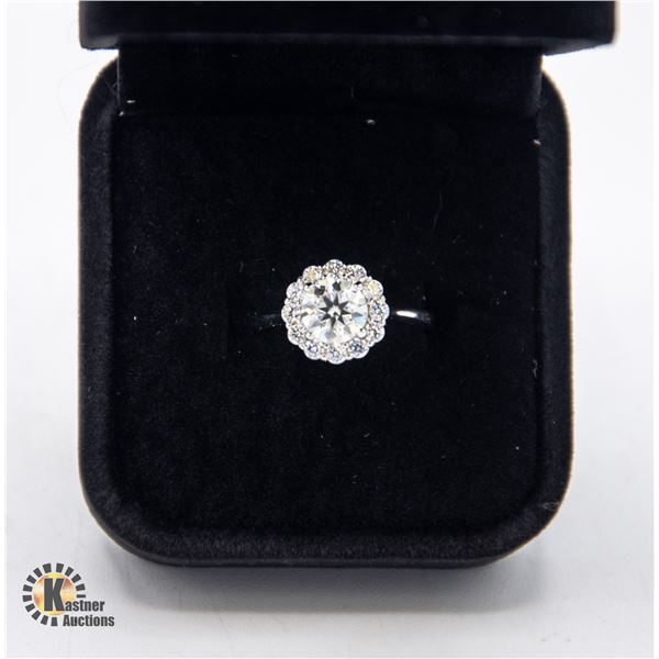 #737-GRA CERTIFIED 1.00 CT ROUND MOISSANITE VVS D