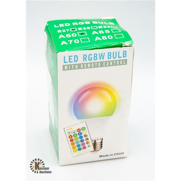 #725-LED RGB BULB WITH REMOTE CONTROL TO CHANGE