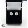 Image 1 : #738- GRA CERTIFIED PAIR MOISSANITE EARRINGS