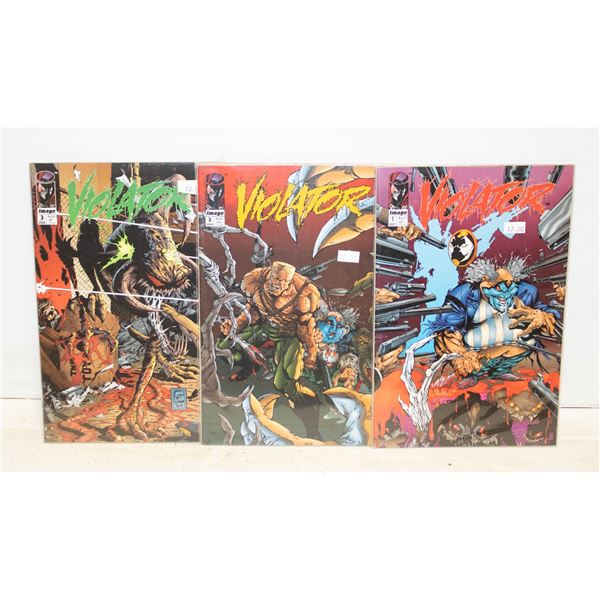 IMAGE SPAWN/VIOLATOR #1-3 COMIC SET