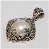 Image 1 : JP1106-630 SILVER FRESHWATER PEARL PENDANT