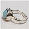 Image 1 : JP1106-611 SILVER TURQUOISE RING