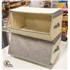 Image 3 : NEWLY ASSEMBLED SONGMICS DUAL FABRIC STORAGE BOXES