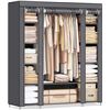 Image 1 : NEW LARGE FABRIC ARMOIRE / WARDROBE GY-49