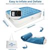 Image 2 : NEW JHUNSWEN QUEEN SIZE AIR MATTRESS WITH BUILT IN