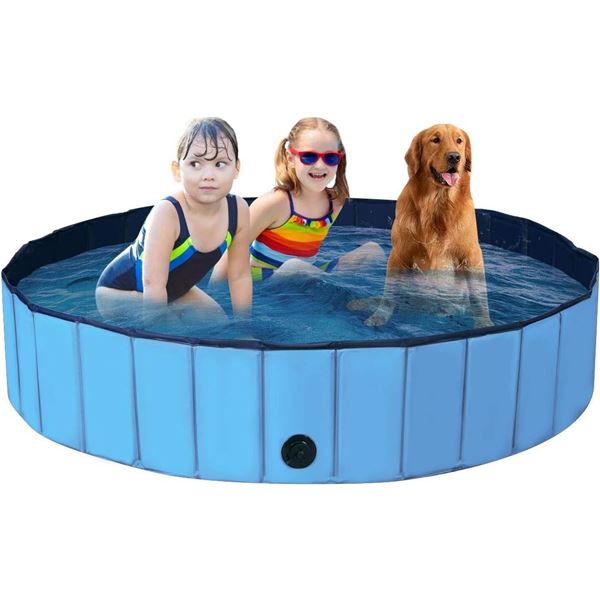 NEW BOIROS 63  FOLDABLE PET SWIMMING POOL