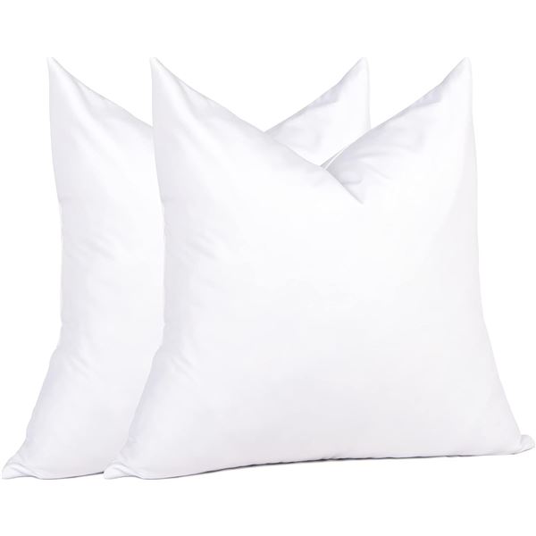 2 NEW JA COMFORTS 20 X 20 INCH DECORATIVE PILLOW