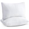 Image 1 : NEW 2 PACK OF JOLLYVOGUE QUEEN SIZE COTTON PILLOWS