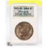 Image 1 : USA 1921-D MORGAN SILVER DOLLAR
