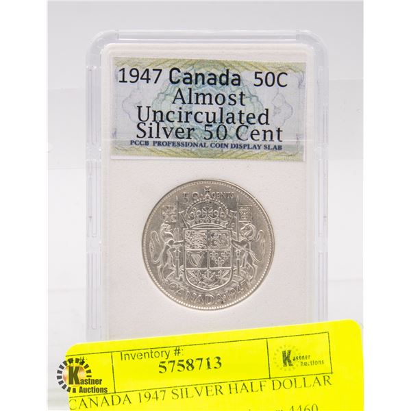 CANADA 1947 SILVER HALF DOLLAR