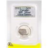 Image 1 : CANADA 2013 $20 .999 PURE SILVER CAMEO