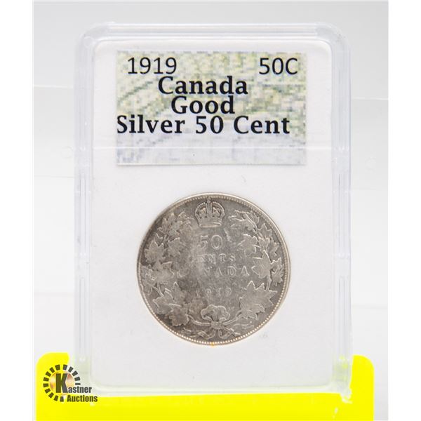 CANADA 1919 SILVER HALF DOLLAR 90% SILVER